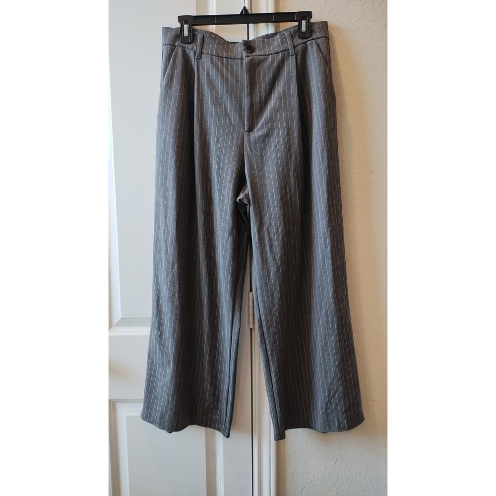 Zara Gray Pinstripe Jumpsuit